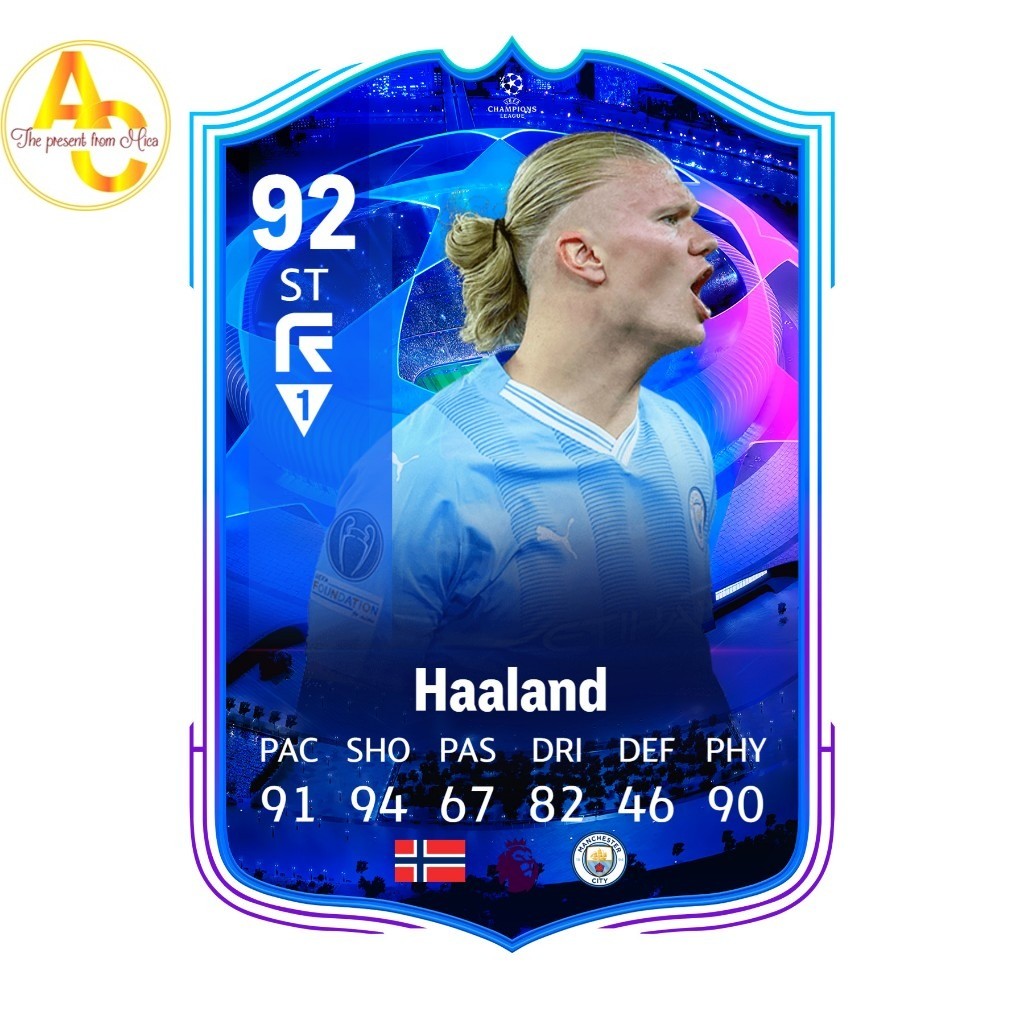 Móc khóa Haaland - móc khóa mica