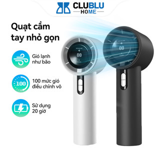  Quạt Cầm Tay Chome Turbo Jet QF638 Mini 100 Cấp Độ Gió Pin 4000mAh Sạc USB Cho Học Sinh Văn phòng 