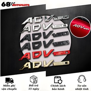 68 MOTOPARTS Tem Chữ Nổi ADV 150 160 Nhựa Cứng Ốp Sườn Xe Máy Xi Bóng Bền Màu Chống Thấm Nước Giá 1 Cặp