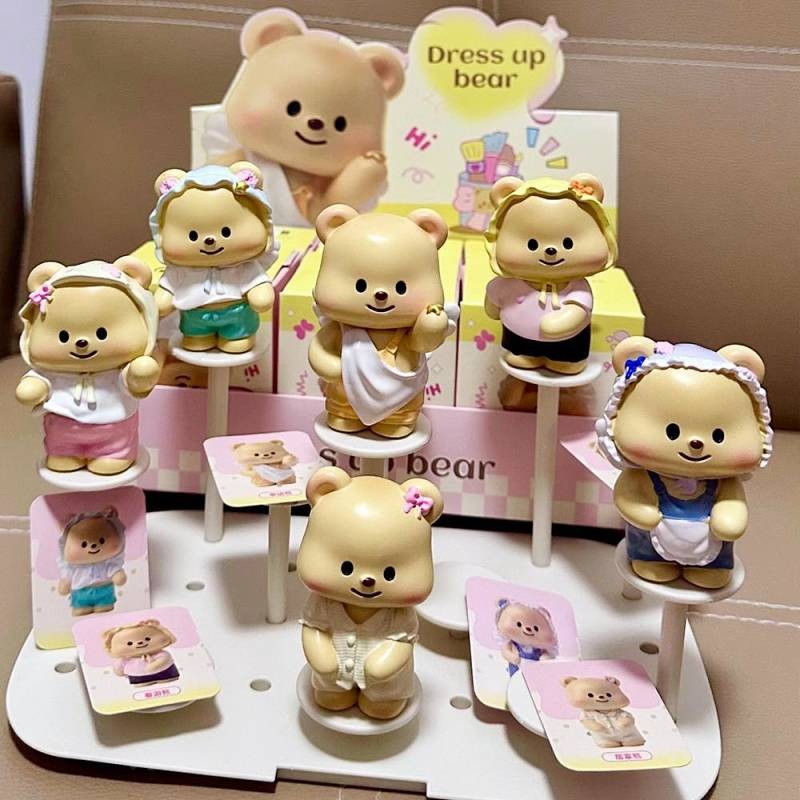 Butter Bear Dressing Blind Box Cream Bear Superstar Shaped Doll Cute Desktop Decoration fKAb