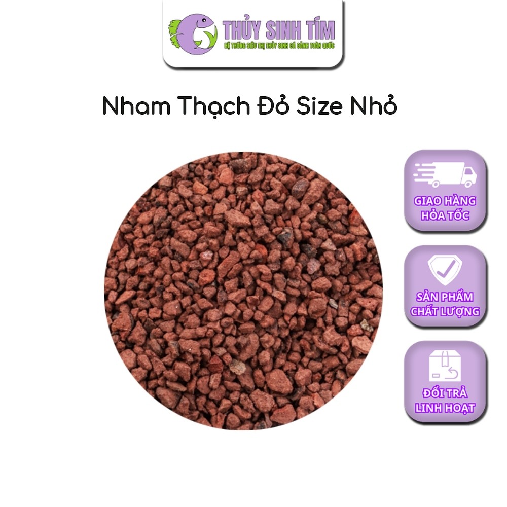 Đá Nham Thạch Đỏ Size Nhỏ (1kg)