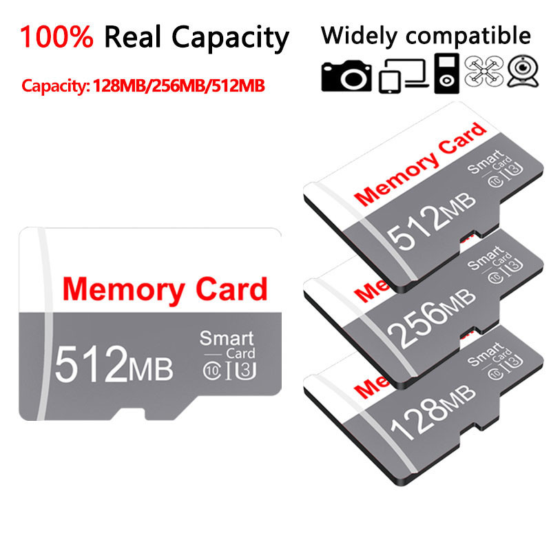 Thẻ Flash Micro SD TF 128MB 256MB 512MB dành cho máy ảnh Giám sát âm thanh ô tô