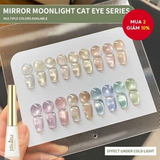 18 Cái 10Ml 18 Màu Gương Ánh Trăng Mắt Mèo Từ Gel Bộ Đánh Bóng Có Ngâm Tắt UV LED Cat Eye Gel Ba Lan Làm Móng Tay Móng Tay Nghệ Thuật Quà Tặng - Không Bao Gồm Thanh Từ Tính