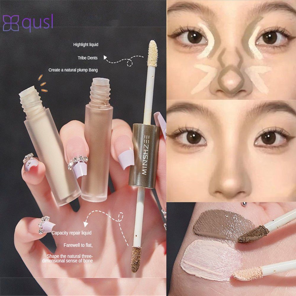 Kem che khuyết điểm dạng lỏng 2 trong 1, tạo khối mặt, tạo khối 3D, tạo khối mũi, tạo khối mặt, tạo 