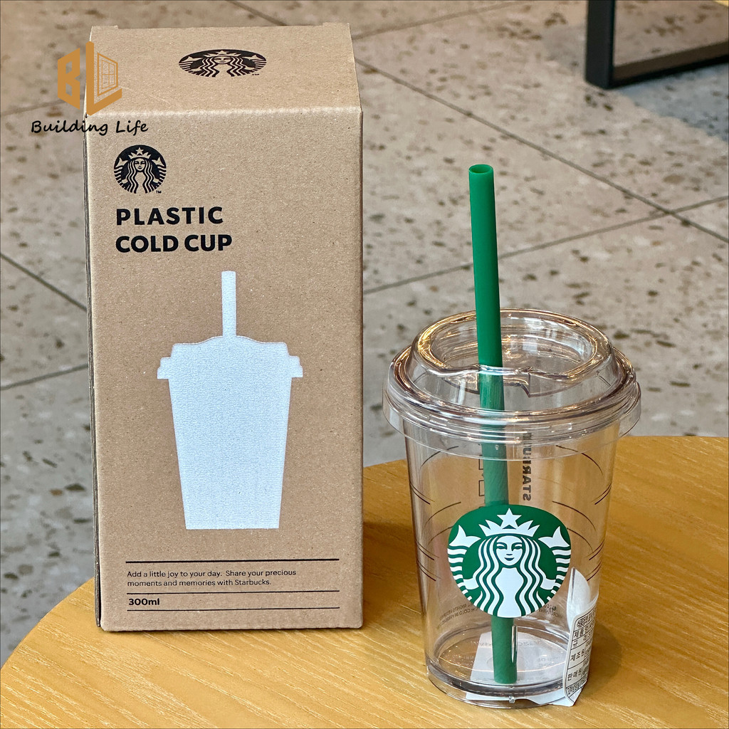  Hàn Quốc Starbucks 2025 Sản phẩm mới Dòng phong cách tối giản Phiên bản giới hạn Nữ thần cổ điển Cốc nhựa trong suốt Cốc nước lạnh 300ml 