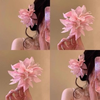 Kẹp tóc mái đi biển hoa Lily hoa Lan Mẫu Đơn mùa hè xinh xắn dễ thương phụ kiện thời trang đi biển phong cách Hàn Quốc