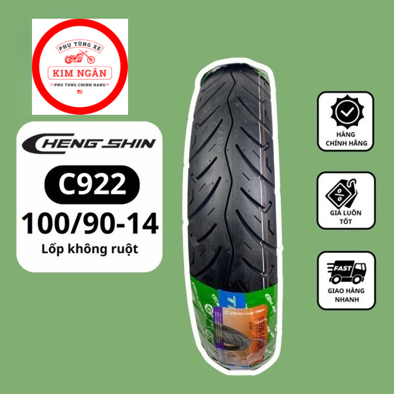 Vỏ Lốp trước sau xe SH Mode/ PCX 125/ YADEA (100/90-14 + 80/90-16 922) CHENGSHIN (Lốp không săm)