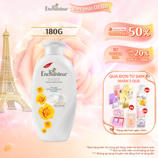 Sữa tắm trắng và dưỡng ẩm có hạt Enchanteur Charming white creamy body scrub 180g