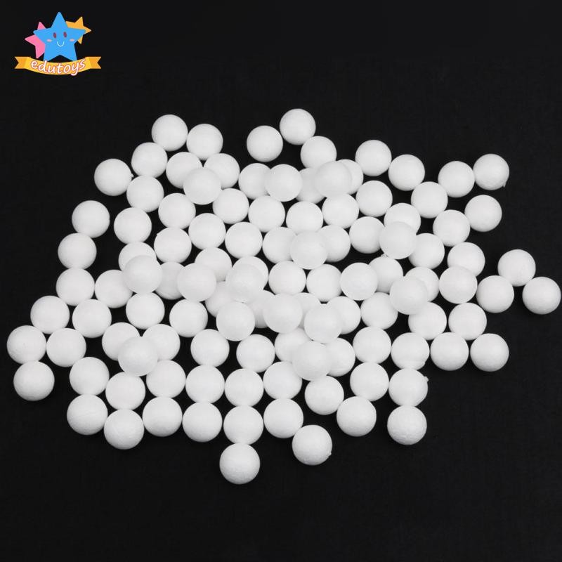 100 Quả Bóng Xốp Nhỏ, Quả Bóng Thủ Công Polystyrene Cho Trẻ Em, Quả Bóng Xốp Giáo Dục, Quả Bóng Hạt 