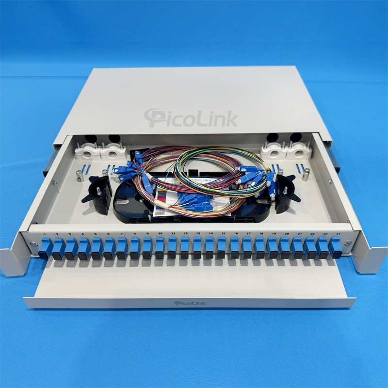 Hộp phối quang Picolink ODF 24FO khay trượt lắp rack