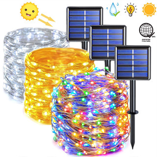 [8 MODES CHỐNG THẤM] Dây đèn LED cổ tích năng lượng mặt trời Đèn LED trang trí sân vườn tiệc Đèn ngoài trời