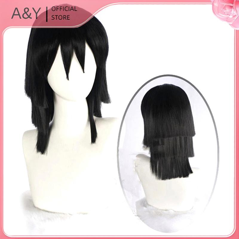 Tóc giả cosplay và trang phục Obanai Iguro từ Demon Slayer