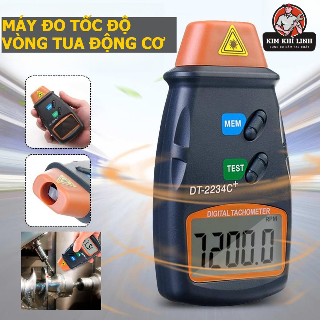 Máy Đo Tốc Độ Vòng Quay RPM Không Tiếp Xúc DT2234C+