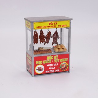  Mô hình gỗ tự lắp ráp DIY- Thế Giới Tí Hon- Hàng Rong - XE BÁNH MÌ HEO QUAY - HR12  Sản phẩm chưa kèm keo  