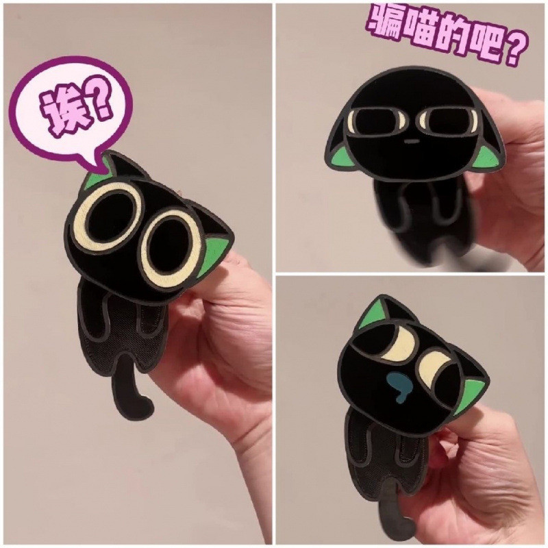 Luo Xiaohei 's Battle Records Xung quanh Genius Kit Luo Xiaohei Lắc Acrylic Móc Khóa Mặt Dây Chuyền Chất Liệu