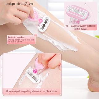 # Bán HẤP DẪN # Tay cầm ngắn cầm tay Lưỡi dao cạo nữ 5 lớp có thanh xà phòng Lưỡi dao cạo mịn Đường cong cơ thể nữ Lưỡi dao có thể thay thế.