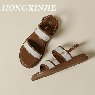 HONGXINJIE dép sandal nữ dép đế cao Thoải Mái Xinh Xắn  Tự tin Đế êm Năng động Thấm hút mồ hôi FDL24703HE 28Z240707