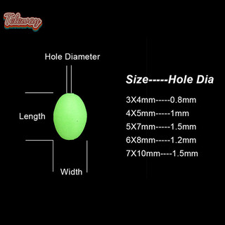375 cái / bộ hạt câu cá dạ quang ban đêm giun mềm phát sáng biển mồi câu cá floag phao câu cá phụ kiện mới