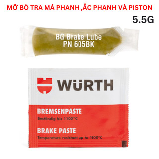 Mỡ tra phanh wurth, mỡ phanh tra ắc phanh piston phanh chính hãng bg