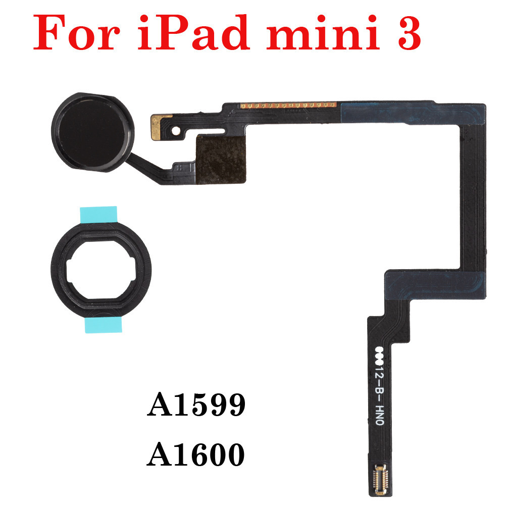 1 Chiếc Chất Lượng Cao Cho iPad mini 3 A1599 A1600 Nút Home Mô Đun Nút Chìa Khóa Cáp Mềm