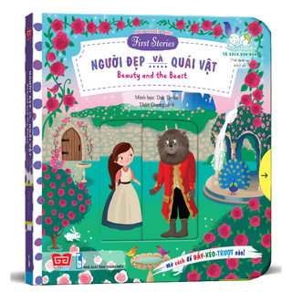 Sách - sách chuyển động - first stories - beauty and the beast - người đẹp và quái vật