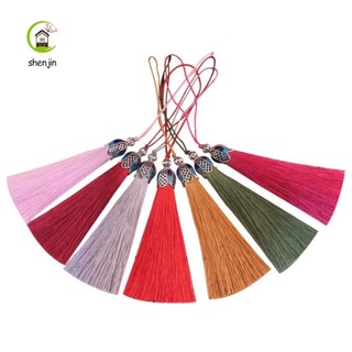 Tua rua treo điện thoại di động  Shenjin lụa polyester gắn móc khóa xe hơi chống thất lạc đa năng dễ thương