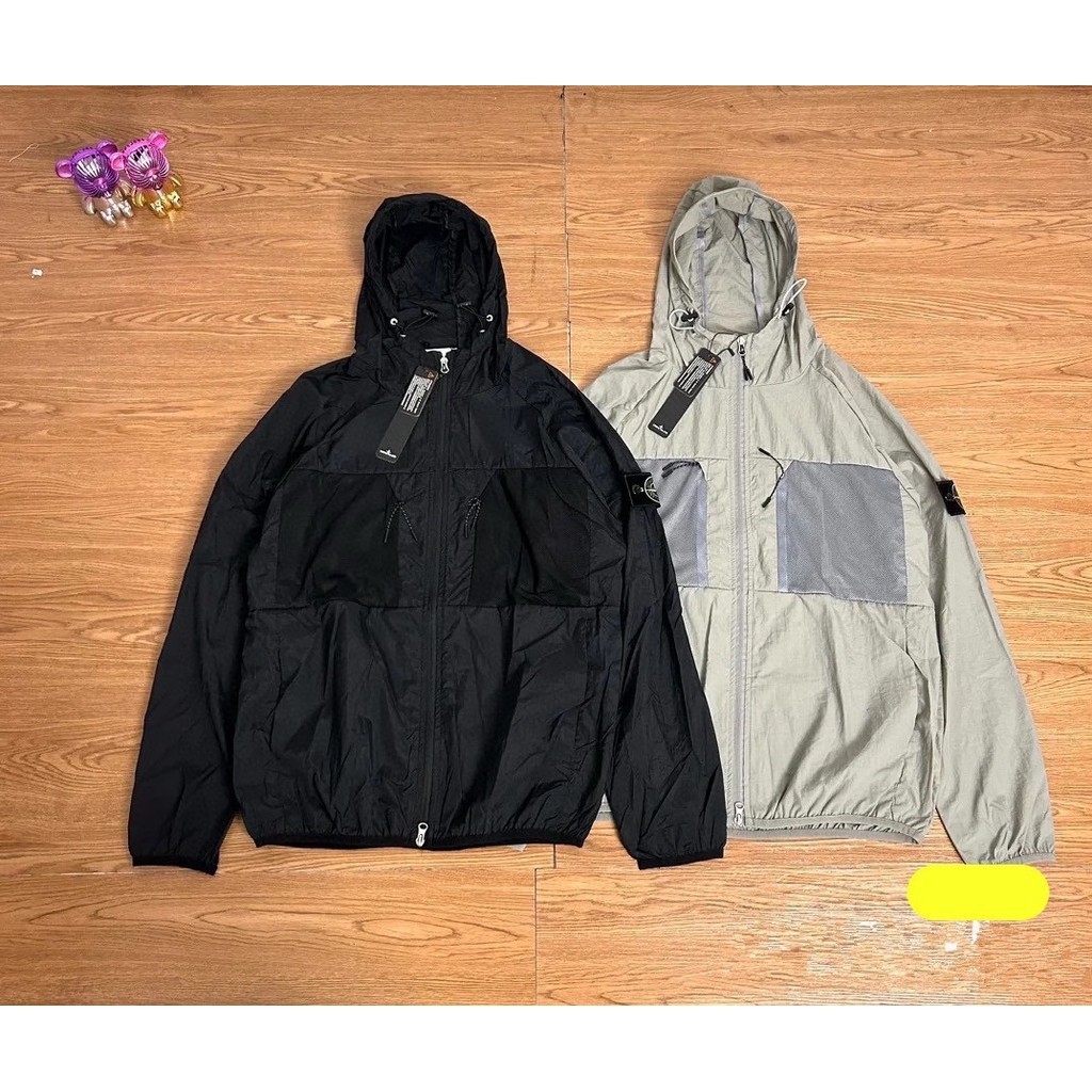 ST0NE lSL@ND UPF50 + Áo khoác UV Nam Đi Bộ Đường Dài Jaket Slim Fit Áo Gió Unisex Chống Nắng Thể Tha