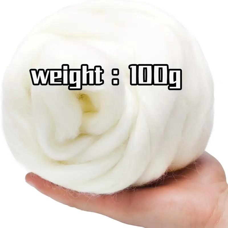 Dành cho Bộ nỉ kim Vòng xoay 100g, Len nỉ kim, Áo len nhuộm tay, Áo len len len tự nhiên hỗn hợp Mer