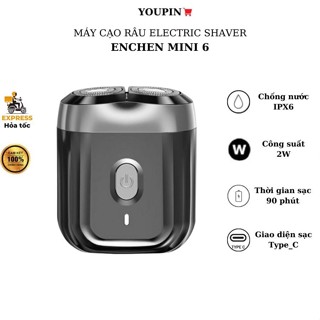 Máy cạo râu Enchen Electric Shaver Mini 6 Enchen mini X Pinjing Cube 2in1 K9 - Bảo hành 6 tháng