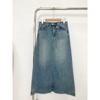 Chân Váy Jeans Chữ A Dáng Dài Gấu Tua Rua CV291 Susstore Top Women