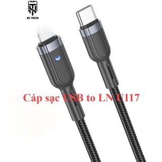 Dây sạc nhanh 20w chính hãng Hoco cáp bọc dù dùng cho 14 13 12pro 11promax xsmax ...