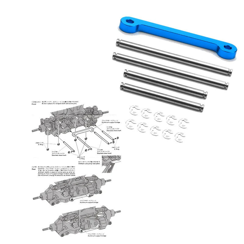 Cầu Hỗ Trợ Trục Treo Kim Loại 54695 Cho Tamiya GF-01 G6-01 WR-02 GF01 G601 WR02 OP Phụ Kiện Kim Loại