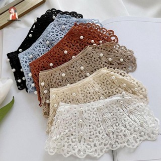 Beautyhaven Ren Cổ Giả, Đầm Trang Trí Vai Trang Trí Cổ Áo Sơ Mi, DIY Búp Bê Cổ Áo Cotton Có Thể Tháo Rời Khăn Choàng Nữ / Bé Gái