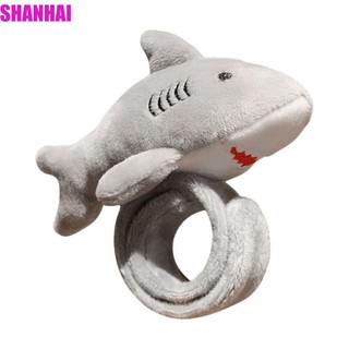 Shanhai dây đeo cổ tay nhồi bông hình cá mập gấu trúc cá mập mềm mại cho trẻ em