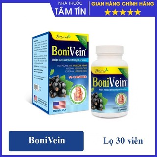 [CHÍNH HÃNG] BONIVEIN nhập khẩu chính hãng -phòng ngừa suy giãn tĩnh mạch, trĩ (Hộp 30 viên)