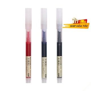 Bút nước ngòi kim nét 0.5mm B49 bút viết mực xanh/ đen/ đỏ phong cách tối giản Muji SOKLONG