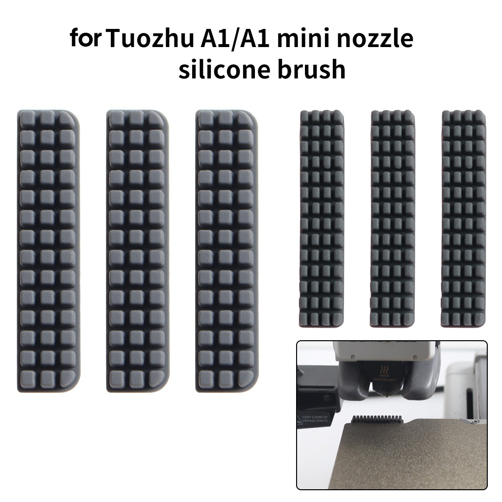 Dành Cho Bambu A1 / A1 Đầu Phun mini Silicon Bàn Chải Máy In 3d Vòi Phun Dụng Cụ Làm Sạch Cho Máy In