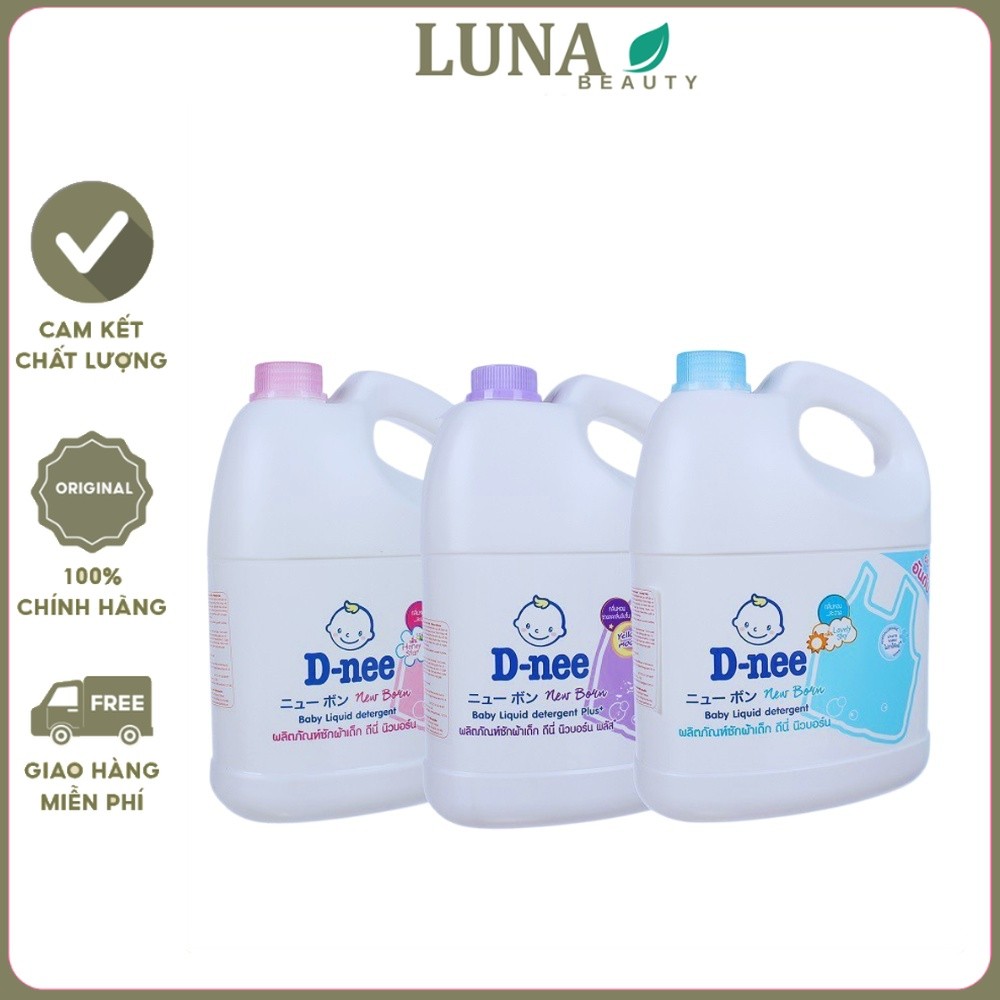 Nước giặt quần áo em bé Dnee 3000ml