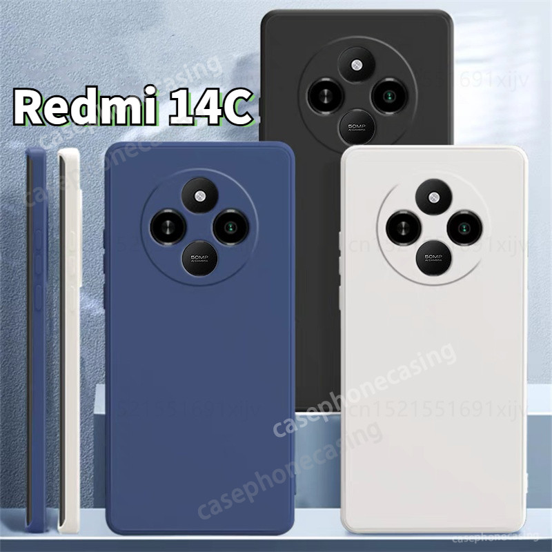 Redmi 14C Vỏ TPU Cho Redmi 14C 14 C Redmi14C 4G 2024 Vỏ Điện Thoại Silicon Lỏng Chính Hãng Ốp lưng T