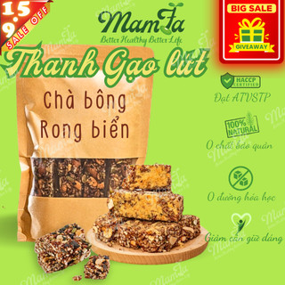 Thanh gạo lứt rong biển chà bông cao cấp Mamfa nhiều hạt dinh dưỡng quản ăn vặt ăn kiêng healthy