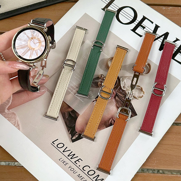 18mm 20mm 22mm Cartier Khóa kim loại Dây đeo da cho Samsung Galaxy Watch GT 7 6 5 4 Dây đeo sang trọ