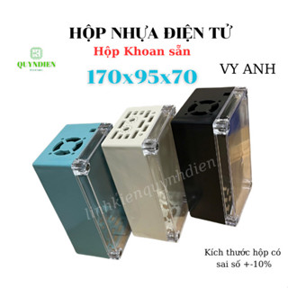 Hộp nhựa điện tử khoan sẵn 170x95x70mm hộp đựng mạch VY ANH  - Linh kiện điện tử Quỳnh Diễn