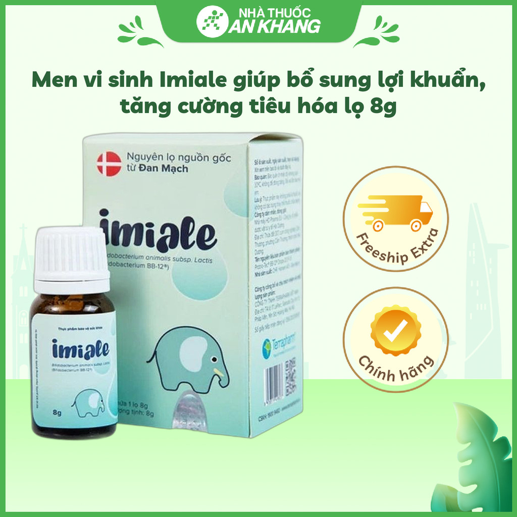 Men vi sinh Imiale giúp bổ sung lợi khuẩn, tăng cường tiêu hóa lọ 8g