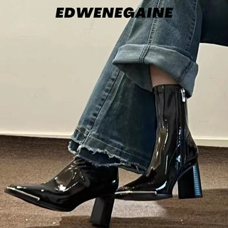 EDWENEGAINE giày nữ boot nữ bột Thời trang trăm mốt  Độ bền cao Đi biển Lót êm ái Lịch lãm FSX2491E4R 39Z240922