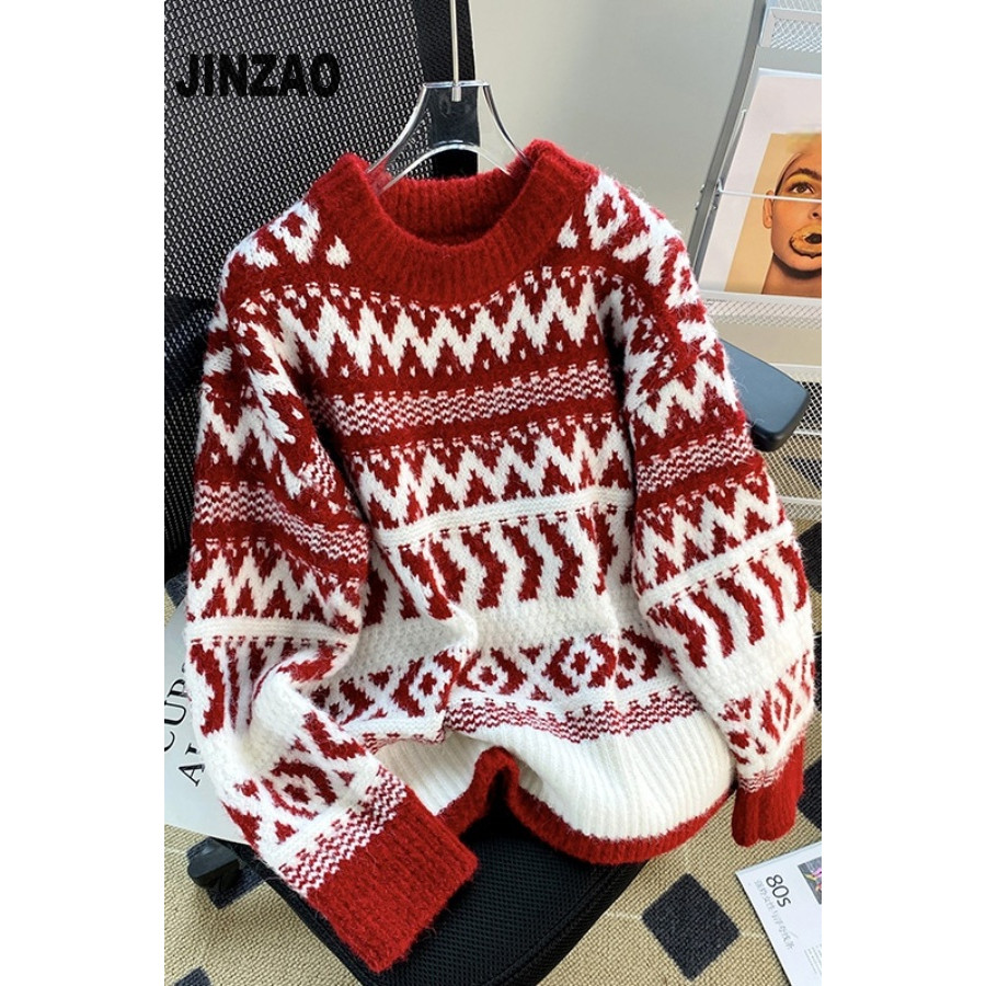JINZAO áo len cardigan áo khoác cardigan xu hướng Phong cách Xu hướng Thời WMJ24800NC 39Z240924