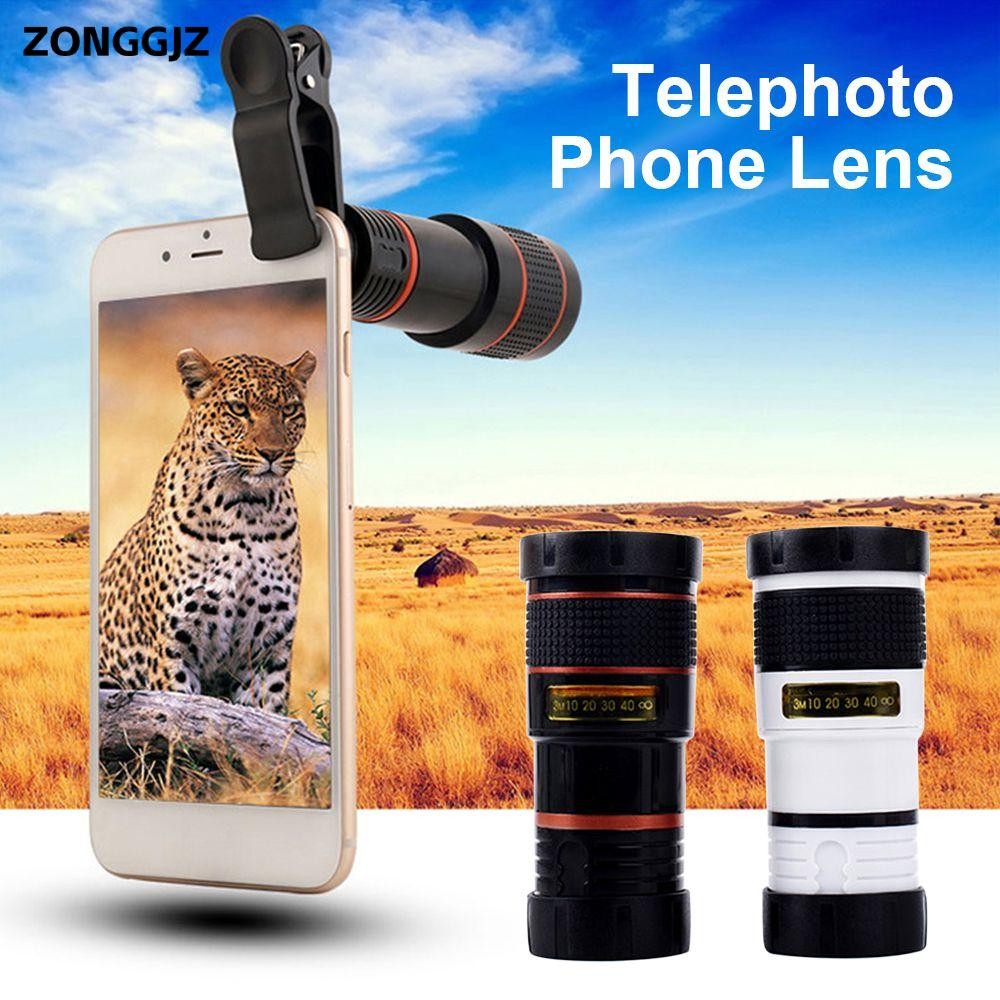 Ống kính điện thoại Telephoto ZONGGJZ Chuyên nghiệp 8X / 12X cho hầu hết các loại điện thoại di động Zoom quang học