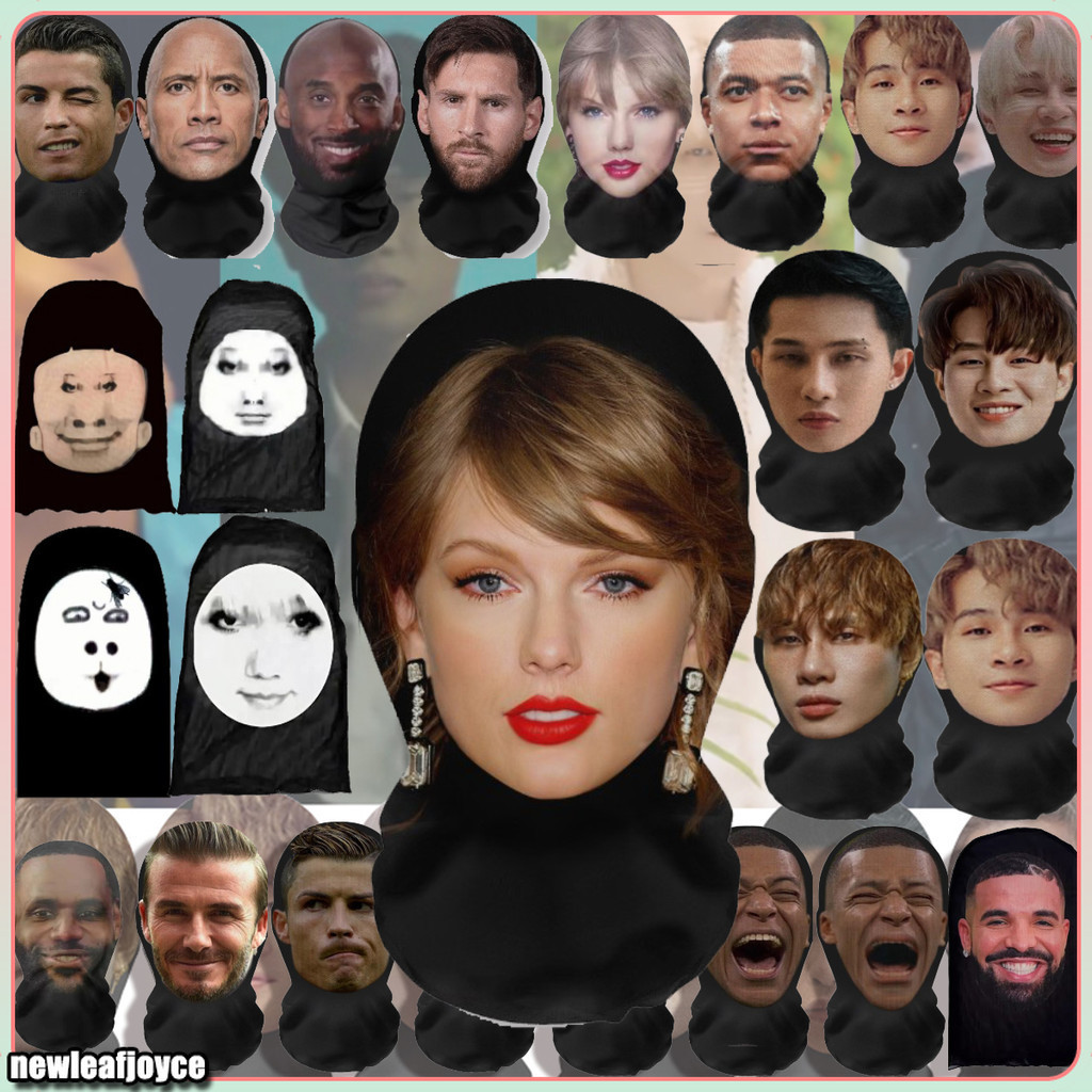 Jack J97 Ngộ nghĩnh 3D Balaclava Mặt nạ thiết kế liền mạch Full Face Vai trò Chơi Mũ Hip Hop Khăn quàng cổ xe đạp