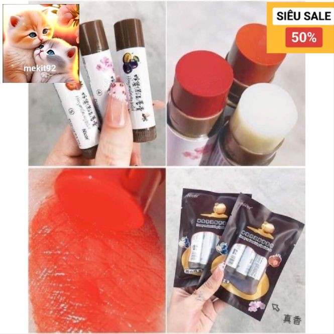 Son dưỡng môi hoa quả Nicor