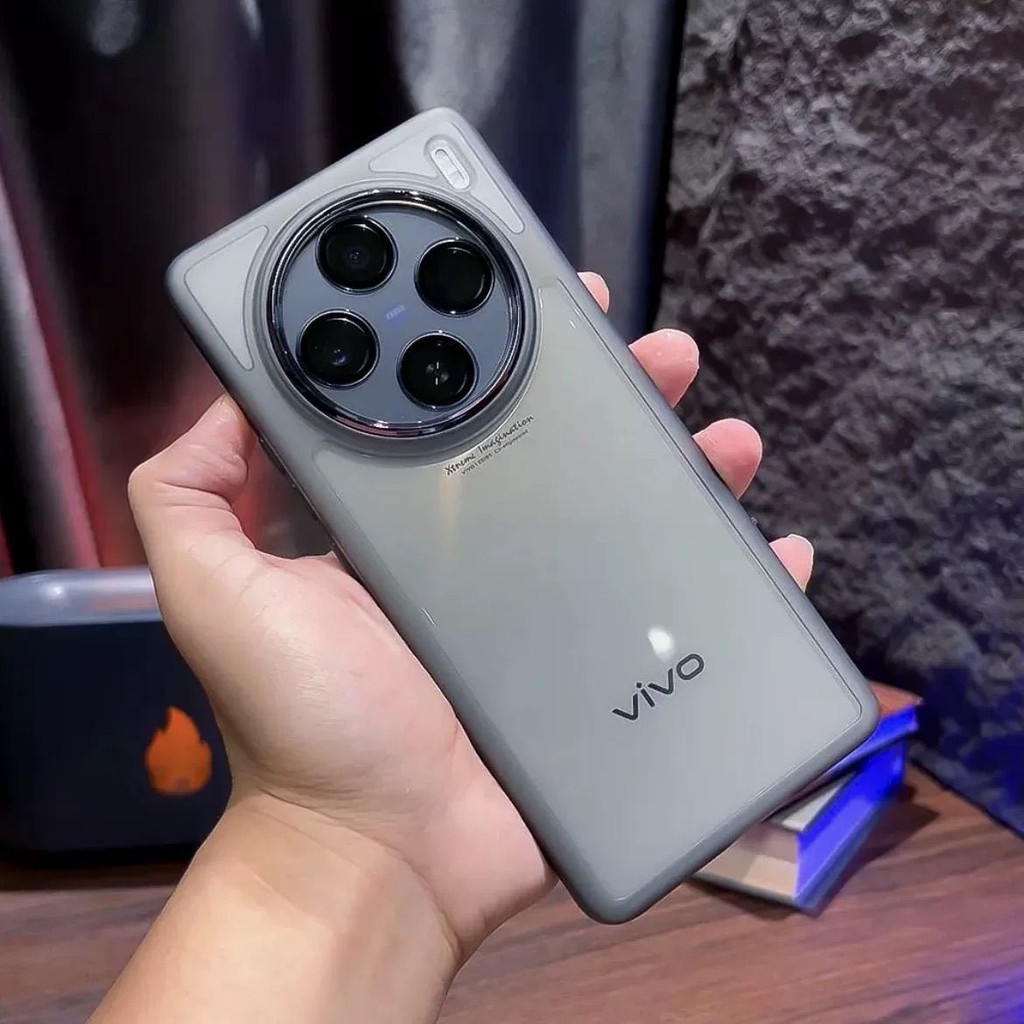 Ốp Lưng Cho VIVO X200 Pro X100 Ultra Thời Trang Trong Suốt TPU Mềm Silicon Chống Sốc Cho VIVO X 200 X200Pro X100S Pro Ống Kính Bảo Vệ Camera Phim Cản