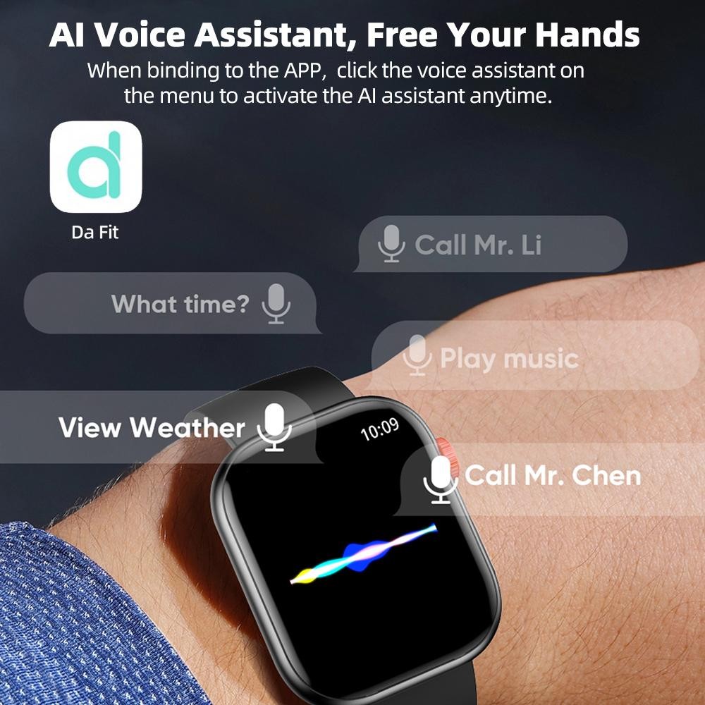 GOOJODOQ Đồng hồ thông minh  HD 2.01 Gọi Bluetooth trên 100 chế độ thể thao, Giám sát sức khỏe, hạ cánh năng động, chống nước IP67 | BigBuy360 - bigbuy360.vn